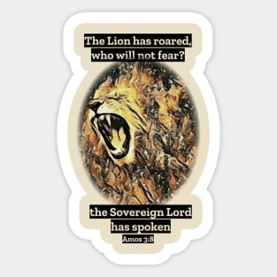 Roaring Lion of Judah Sticker